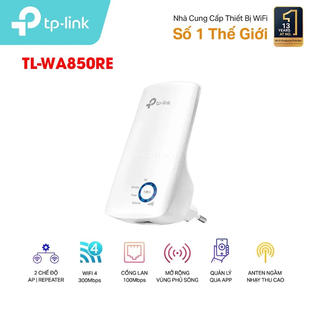 Bộ mở rộng sóng WiFi 300Mbps TP-LINK TL-WA850RE – ảnh 1