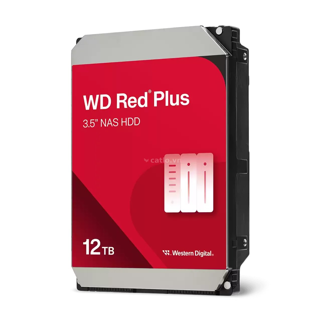 Ổ cứng HDD Western Digital Red Plus 12TB WD120EFGX | SATA III, 3.5 inch, 7200RPM, 512MB Cache – ảnh 1