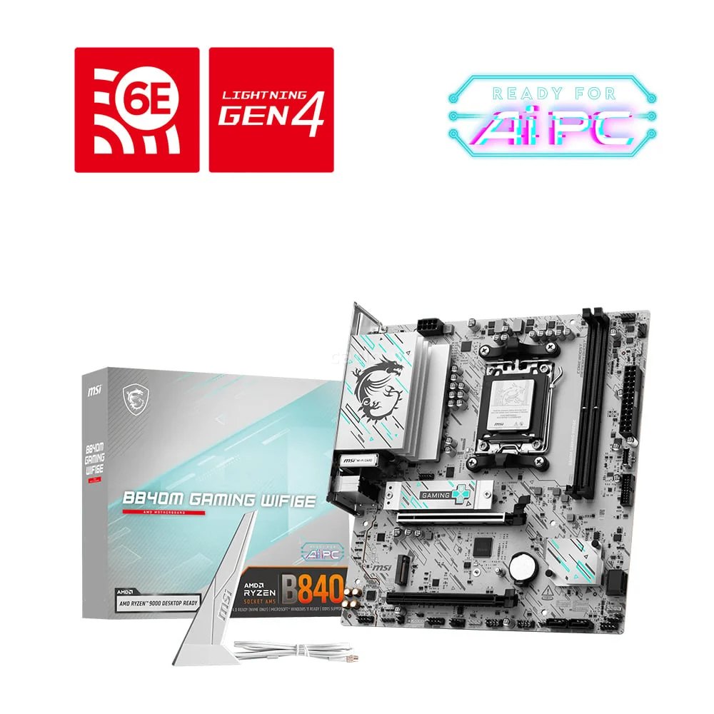 Mainboard MSI B840M GAMING WIFI6E | AMD B840, AM5, DDR5, WiFi 6E, mATX – ảnh 1