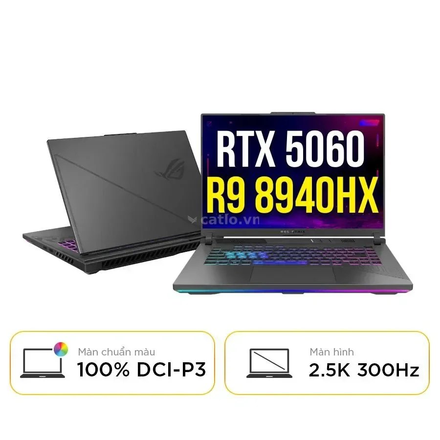 Laptop Gaming ASUS ROG Strix G16 (2025) G614 (G614PP-TS112W) (R9-8940HX, 16G D5, 512G NVMe, 16" WQXG – ảnh 1