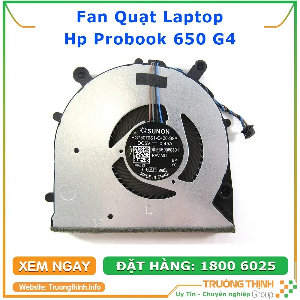 Quạt Laptop Hp Probook 650 G4 – ảnh 1