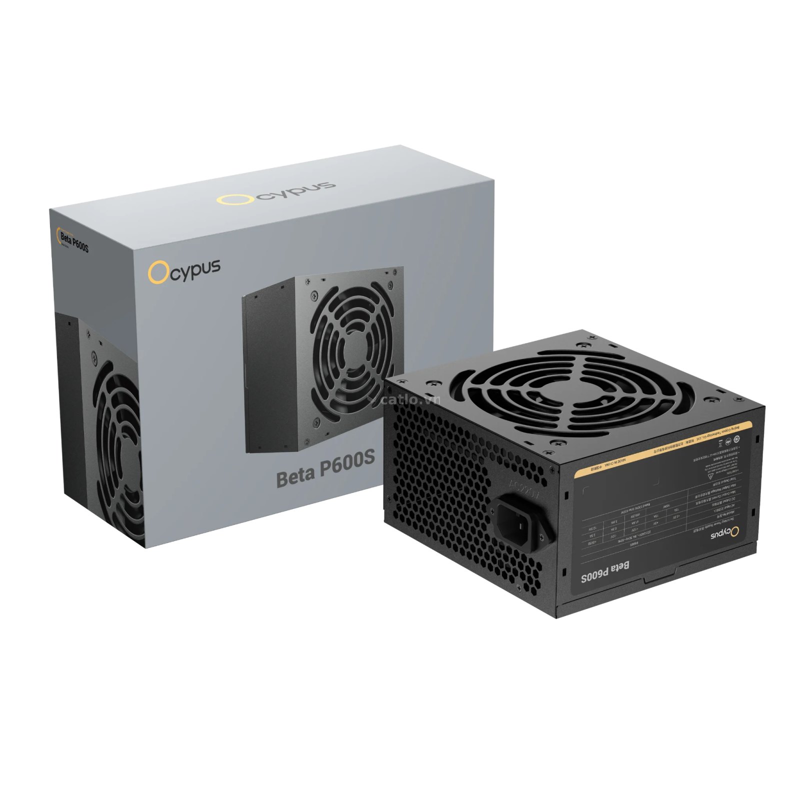 Nguồn Ocypus Beta P600S 600W (P/N Beta-P500S-NDHBK026X-EU) | Non Modular, ATX, Đen – ảnh 1