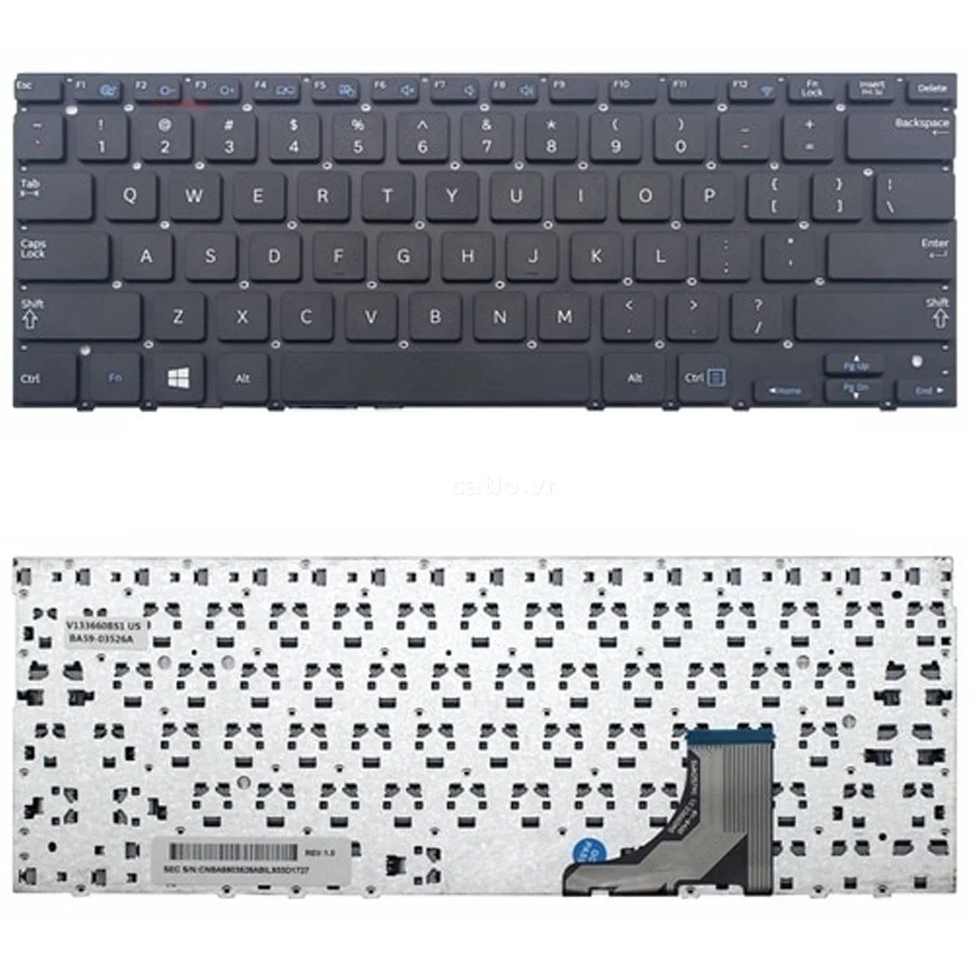 Bàn phím laptop Samsung NP530U3C, NP530U3B, NP535U3C, NP540U3C (RENEW, BH 6TH) – ảnh 1