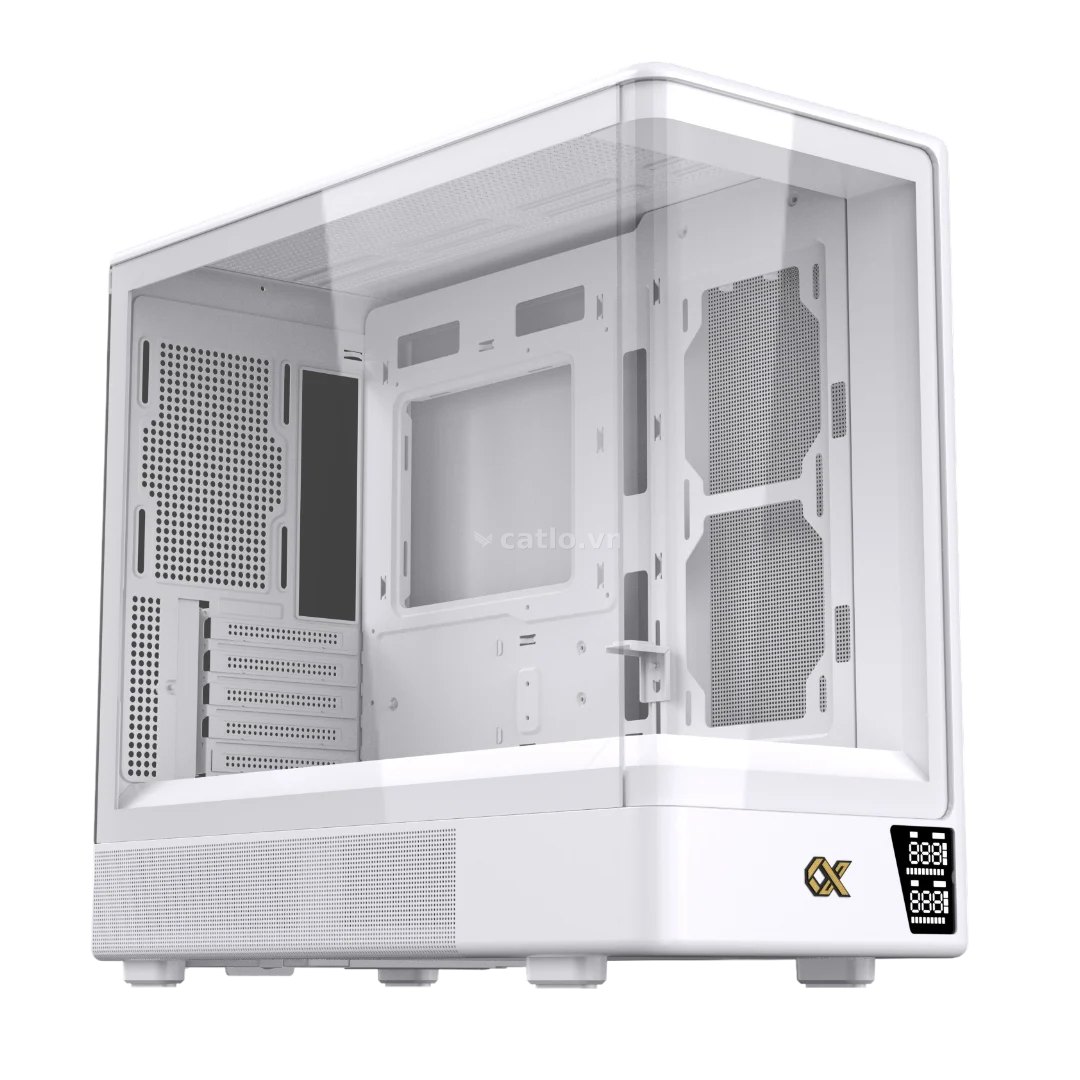 Thùng máy Xigmatek Moon ML DGT Arctic (EN49705) (Chưa kèm Fan) | M-ATX, Trắng – ảnh 1