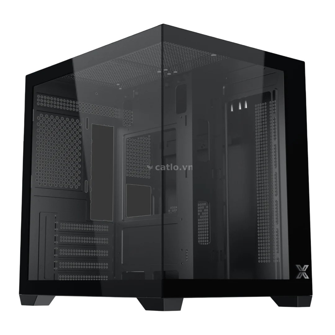 Thùng máy Xigmatek Aqua MS (EN90052) (Chưa kèm Fan) | M-ATX/ITX, Đen – ảnh 1