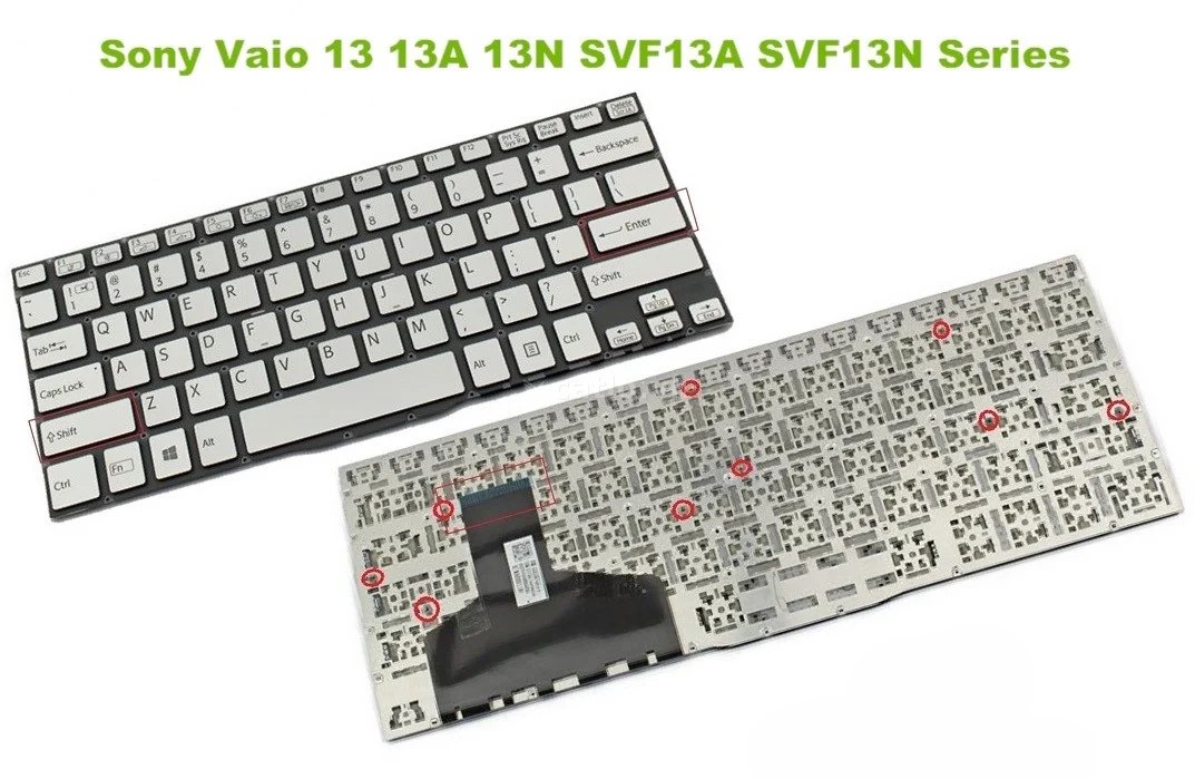 Bàn phím laptop Sony Vaio SVF13 (Màu trắng) – ảnh 1