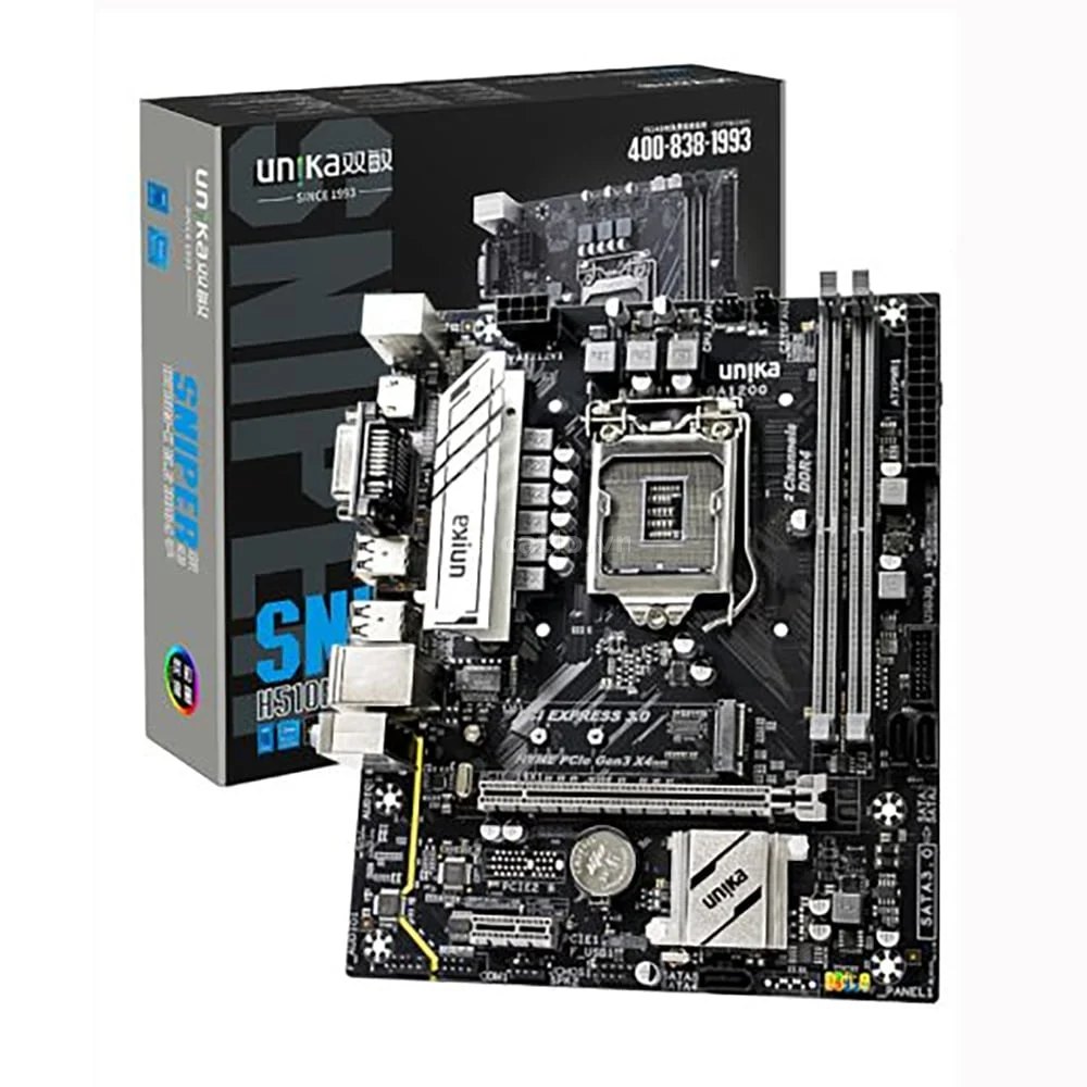 Mainboard (Intel) Unika H510M 10TH Sniper DDR4 (SN UNIKA026042241) | LGA 1200, mATX, 2 khe DDR4 – ảnh 1