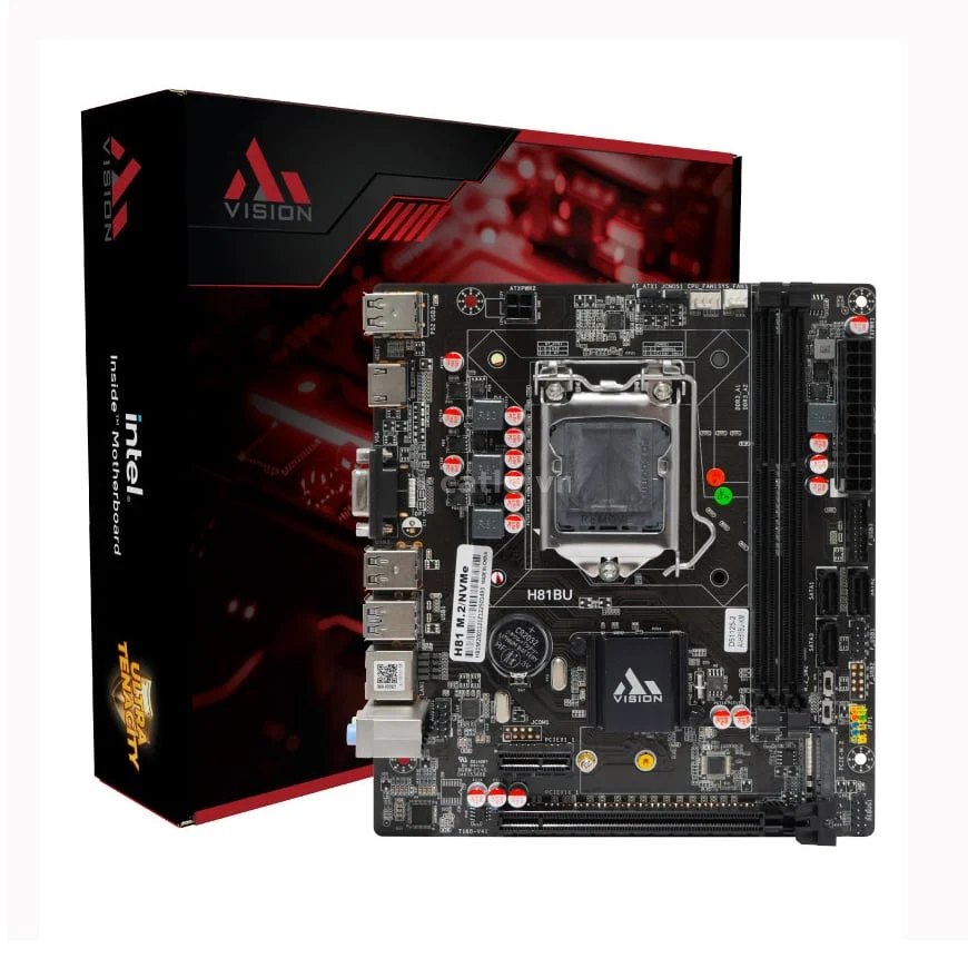 Mainboard AiVision H81 M.2/NVME (SN H81M2001121Z122501246) | LGA1150, ITX, 2 Khe DDR3 – ảnh 1