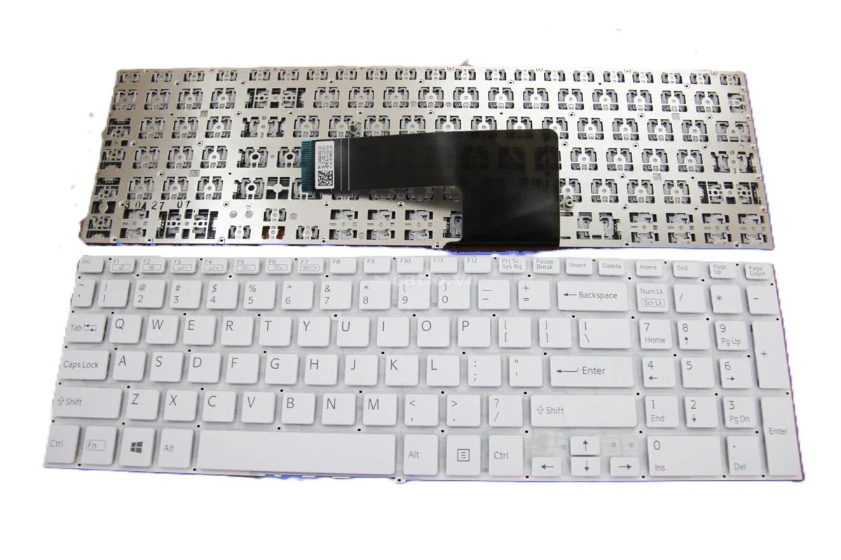 Bàn phím laptop Sony Vaio SVF151, SVF152, SVF153 (Trắng, cáp cong) – ảnh 1
