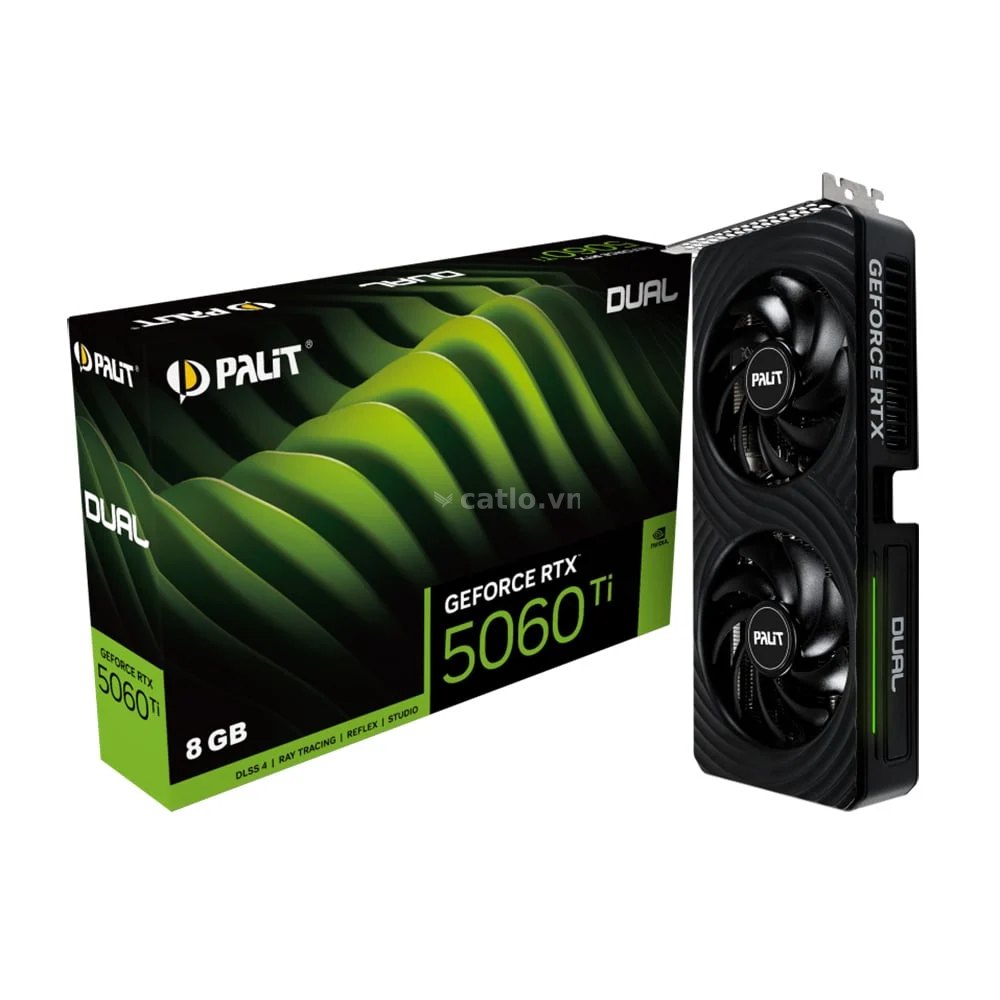 Card màn hình NVIDIA GeForce RTX 5060 Ti Palit Dual | 8GB GDDR7, 4608 CUDA – ảnh 1