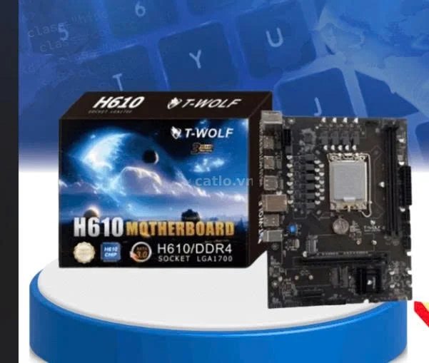 MAINBOARD T-WOLF H610 WIFI Chính Hãng (1xHDMI, 1xDP, 1xM.2 NVMe, WIFI 802.11AC+ BLUETOOTH 4.2, LAN 1 – ảnh 1
