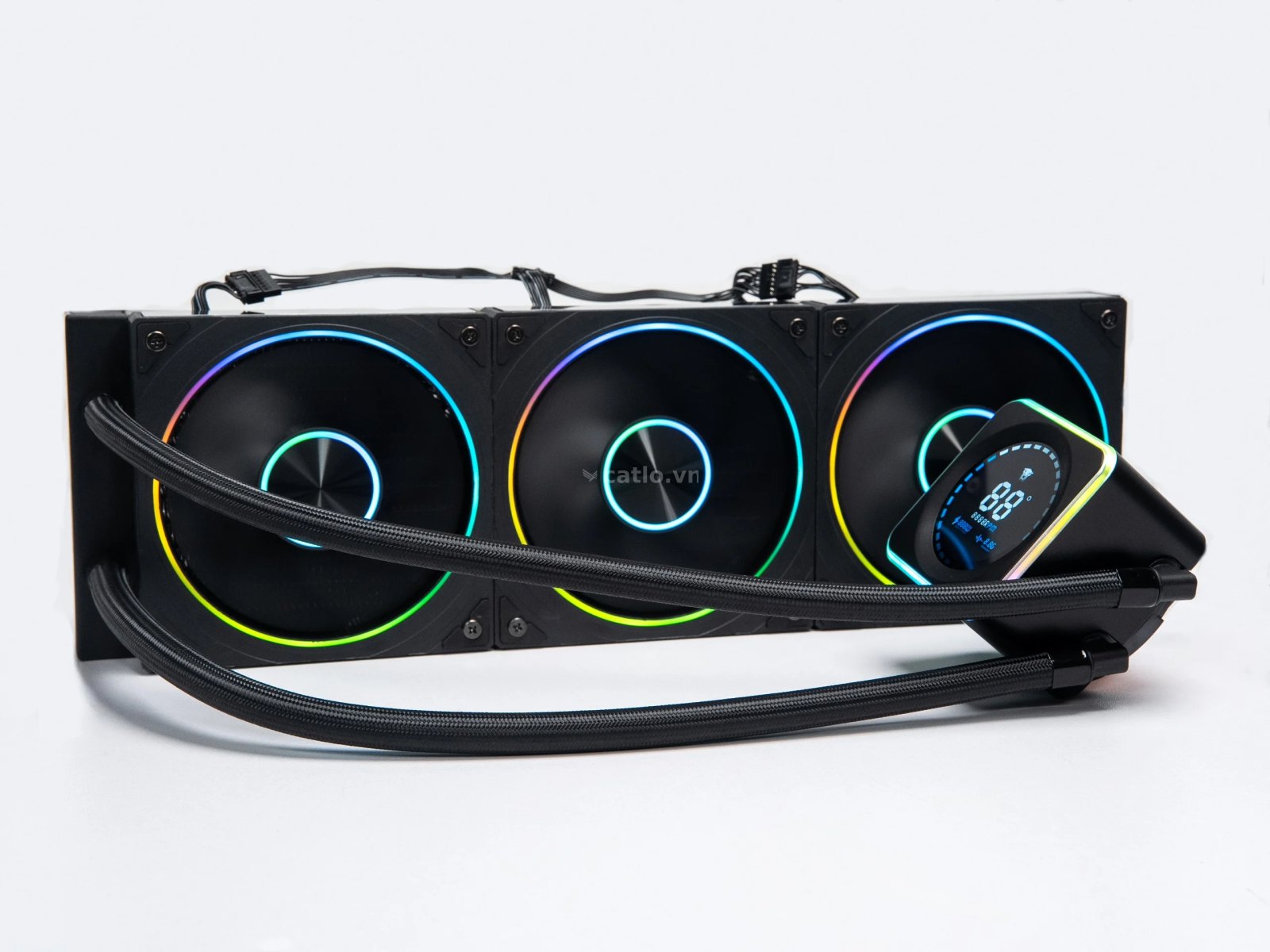Tản nhiệt nước CPU Jungle Leopard Astrobeat 360 digital ARGB màu đen – ảnh 1