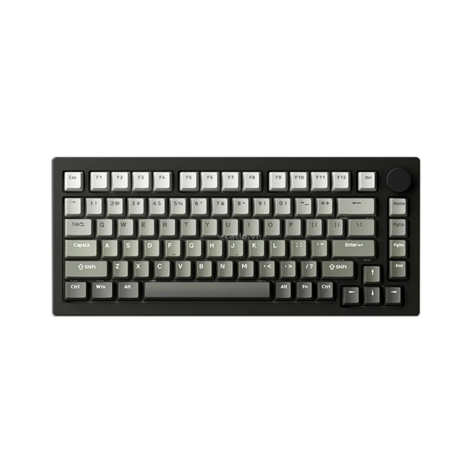Bàn phím cơ gaming AKKO 5075 V3 Black Gray | Không dây, 75%, Akko Frost Pink Switch – ảnh 1