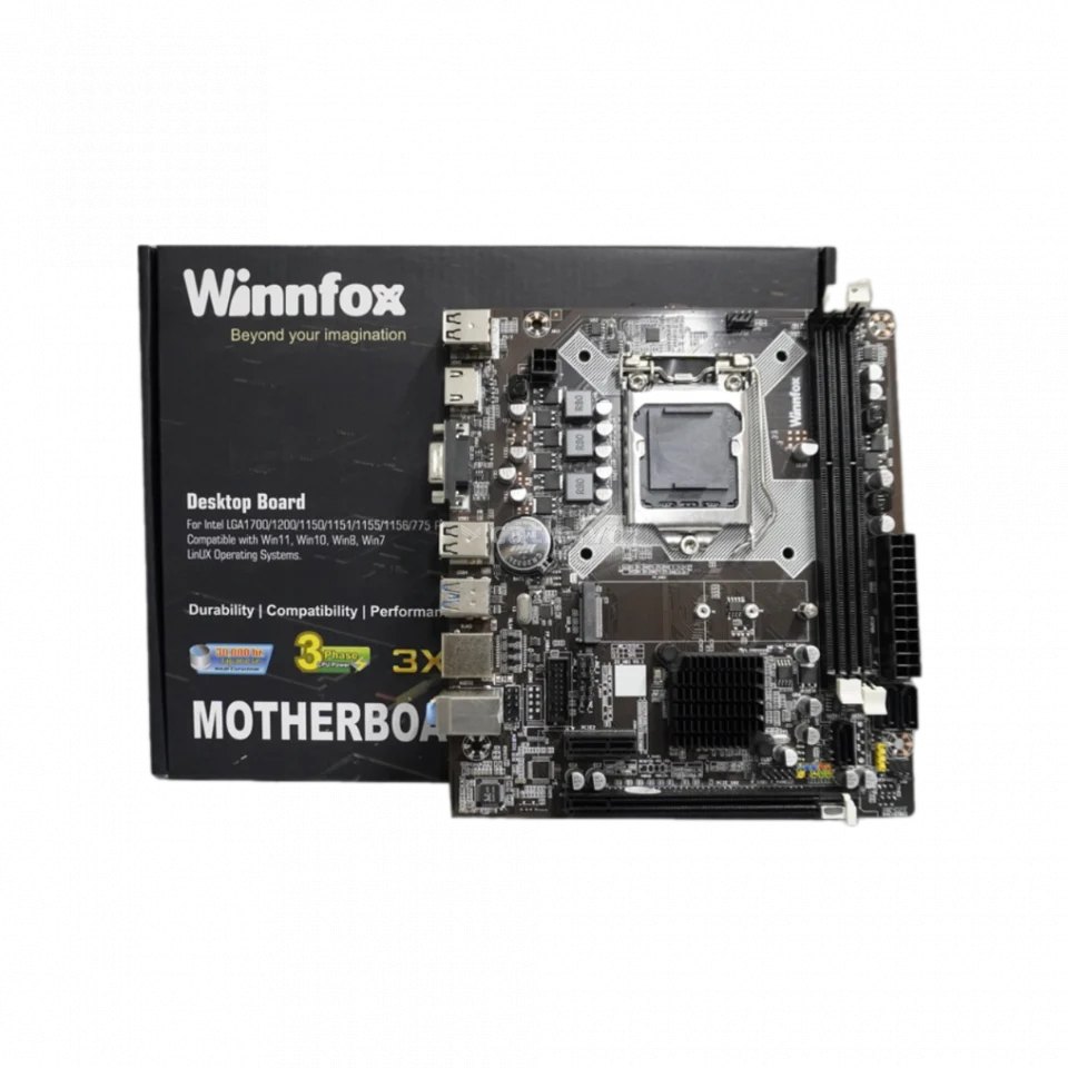 Mainboard (Intel) Winnfox H81 | LGA1150, 2 khe DDR3, ATX – ảnh 1