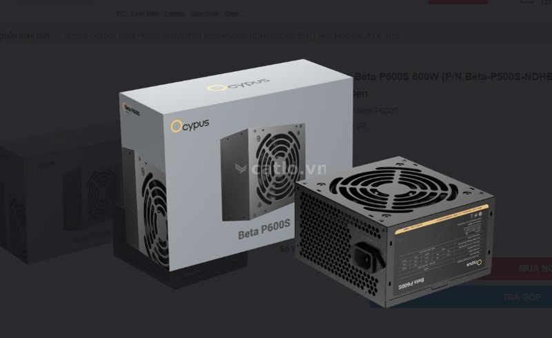 Nguồn máy tính Ocypus Beta P600S ( 500W) – ảnh 1