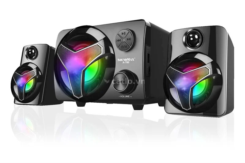 Loa vi tính SoundMax A700/2.1 hỗ trợ Bluetooth, thẻ nhớ , USB - Hàng chính hãng – ảnh 1