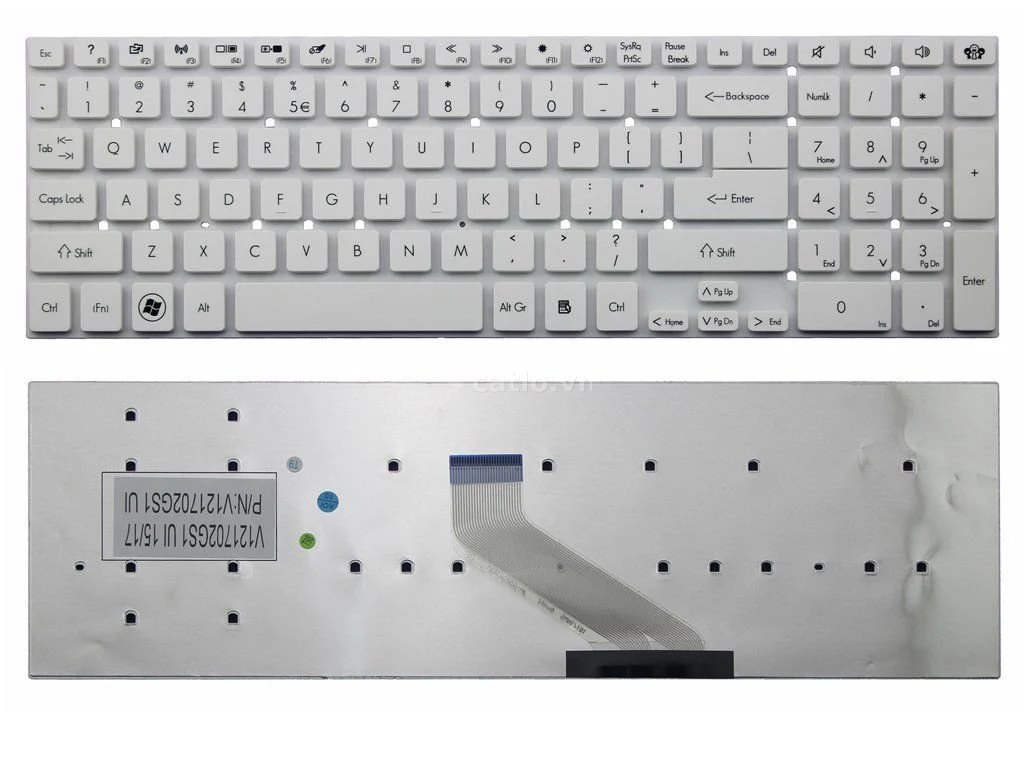 Bàn phím laptop Acer Aspire 5755, 5830, V3-531, V3-551, V3-571, V3-572, V3-731, V5-561, E1-510… – ảnh 1