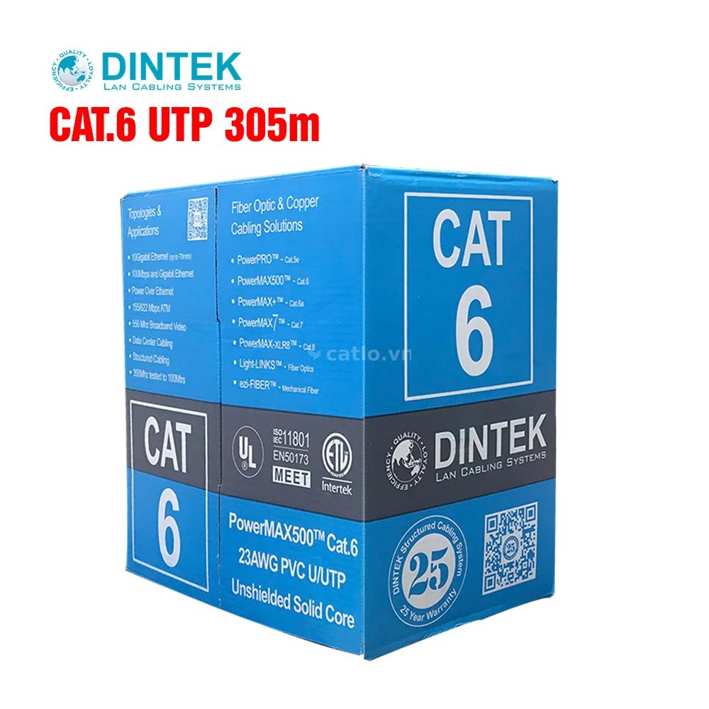 Cáp mạng Dintek CAT.6 UTP 305m (1101-04032) – ảnh 1