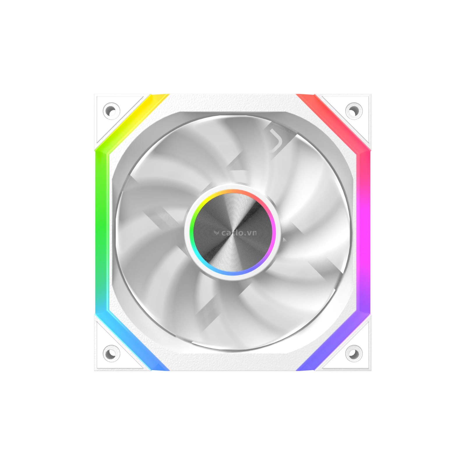 Quạt tản nhiệt PC Xigmatek Infinity Pro 6 (EN 49446) | Fan 120mm, ARGB, Gió ngược, Trắng – ảnh 1