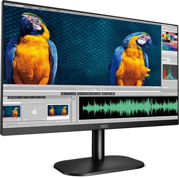 MÀN HÌNH LCD AOC 24B2XHM/74 23.8" FHD 75Hz HDMI VGA - VIỀN SIÊU MỎNG – ảnh 1