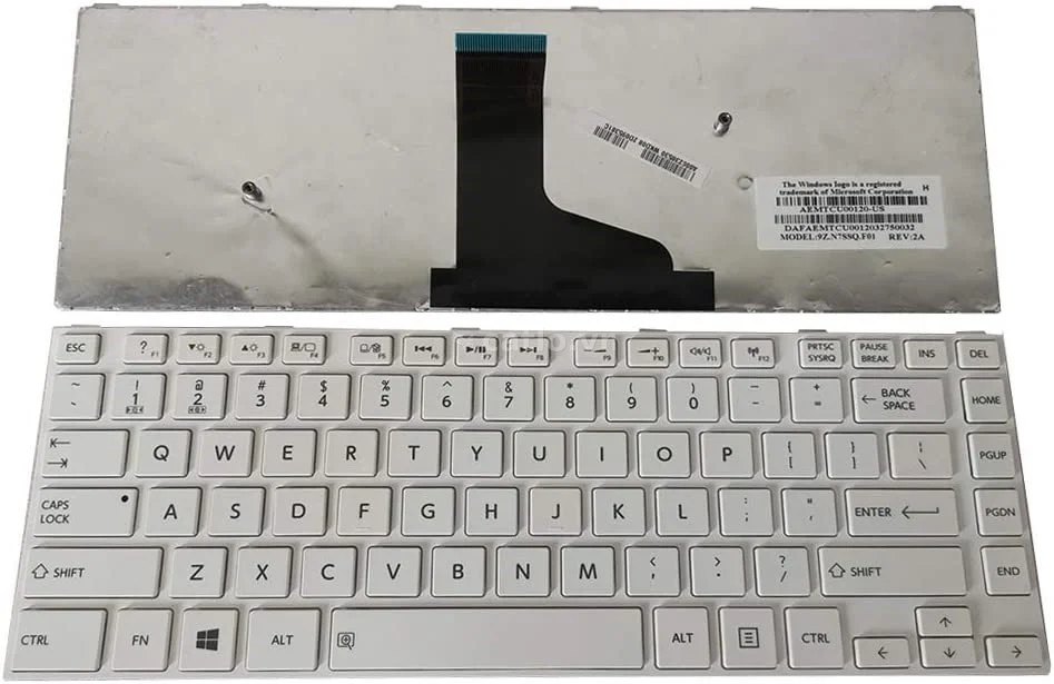 Bàn phím laptop Toshiba Satellite L40-A, C40-A, S40T-A (TRẮNG) – ảnh 1
