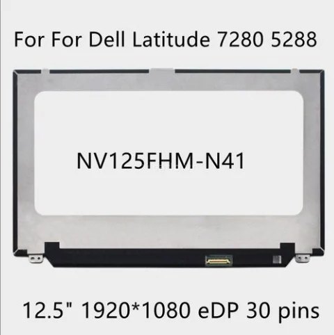 Màn hình LCD laptop 12.5 slim 30pin full viền FHD cho Dell 7280 7290 – ảnh 1