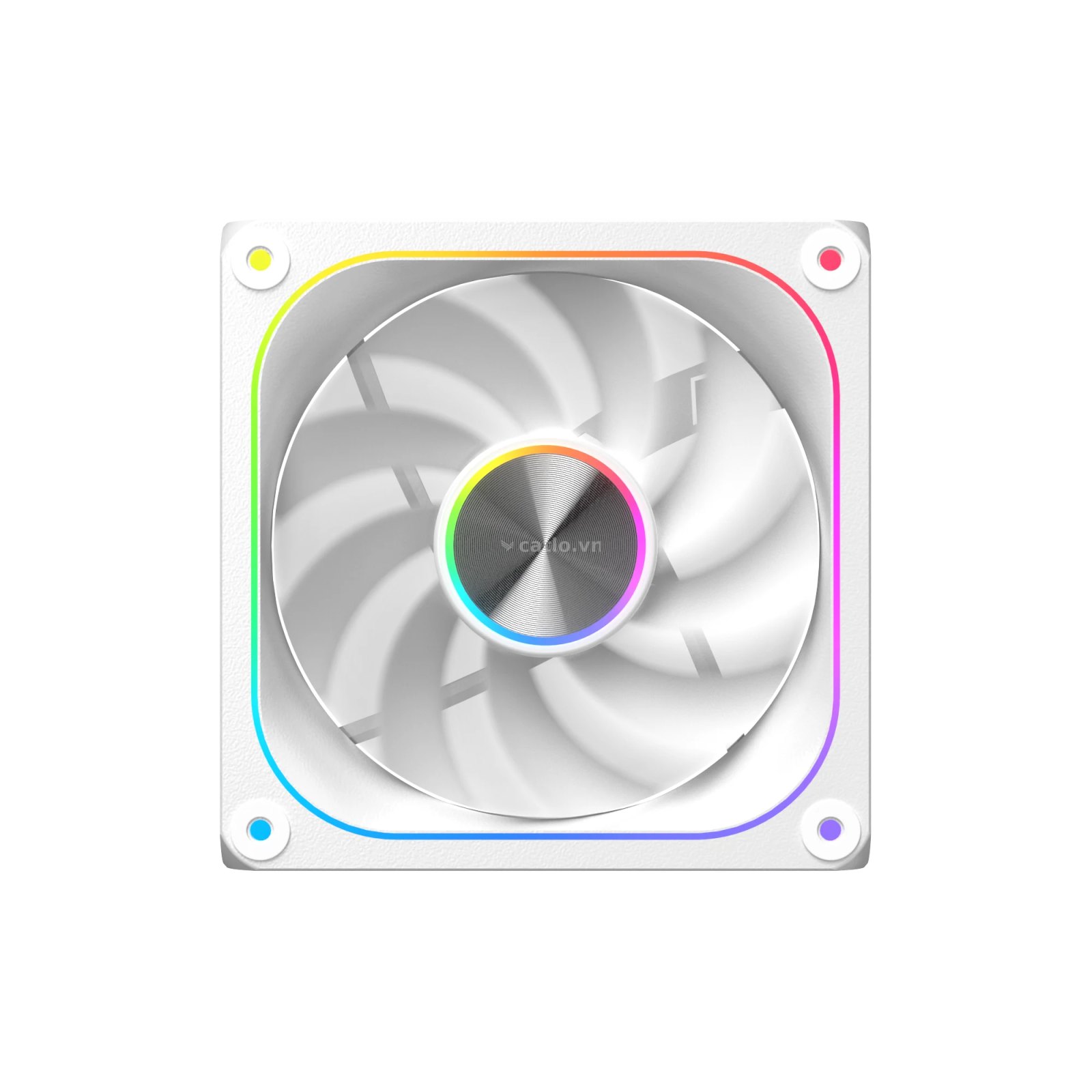 Quạt tản nhiệt PC Xigmatek Infinity Pro 8 Arctic Reverse | 120mm, ARGB, Gió ngược, Trắng (EN49569) – ảnh 1