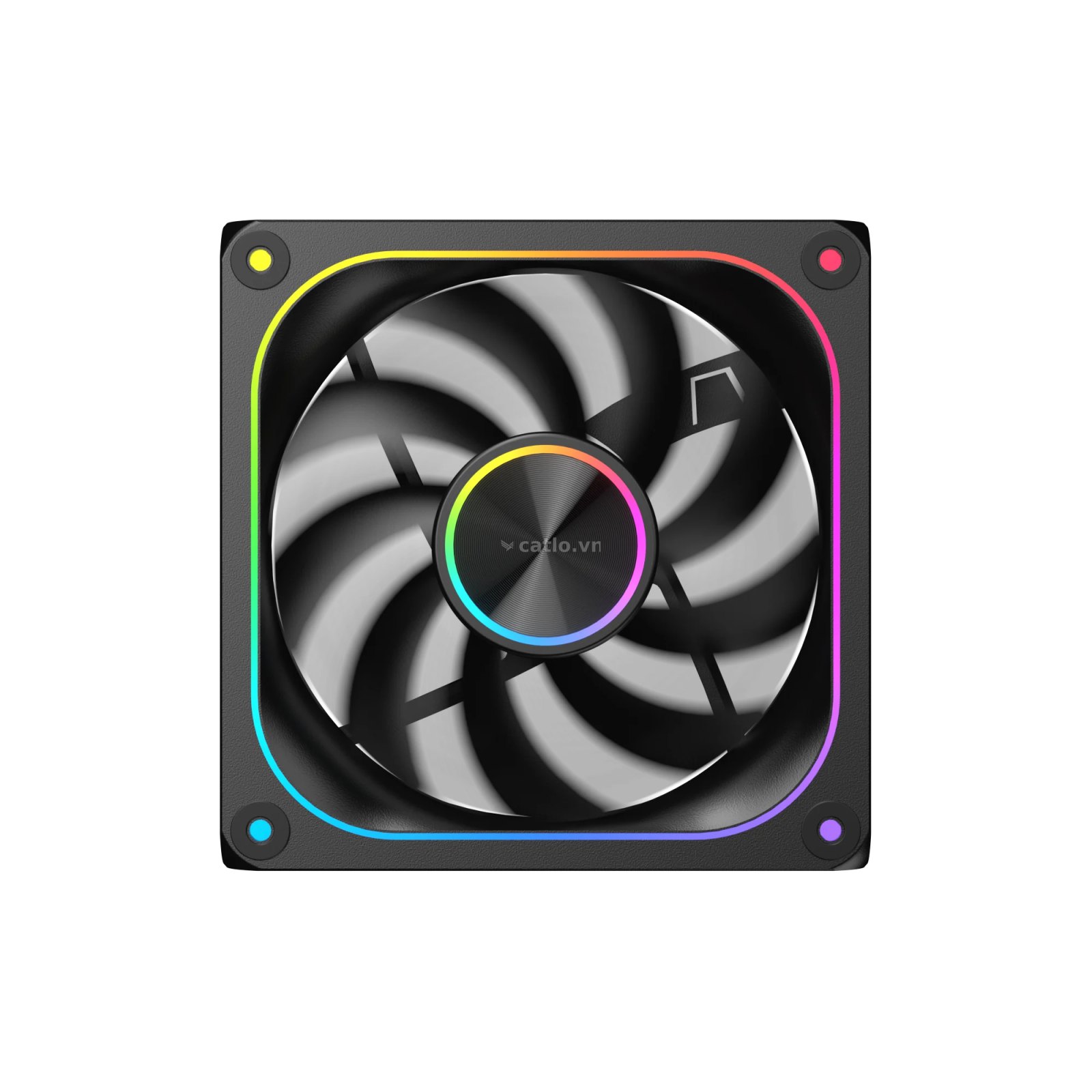 Quạt tản nhiệt PC Xigmatek Infinity Pro 8 | 120mm, ARGB, Gió thuận, Đen (EN49538) – ảnh 1