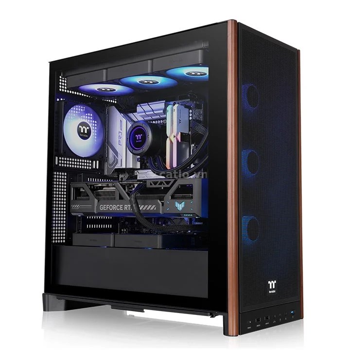 Thùng máy Thermaltake S370 WS Mid Tower (CA-11J-00M1WN-00) | Mid Tower, Sẵn 4 Fan không Led, Đen – ảnh 1