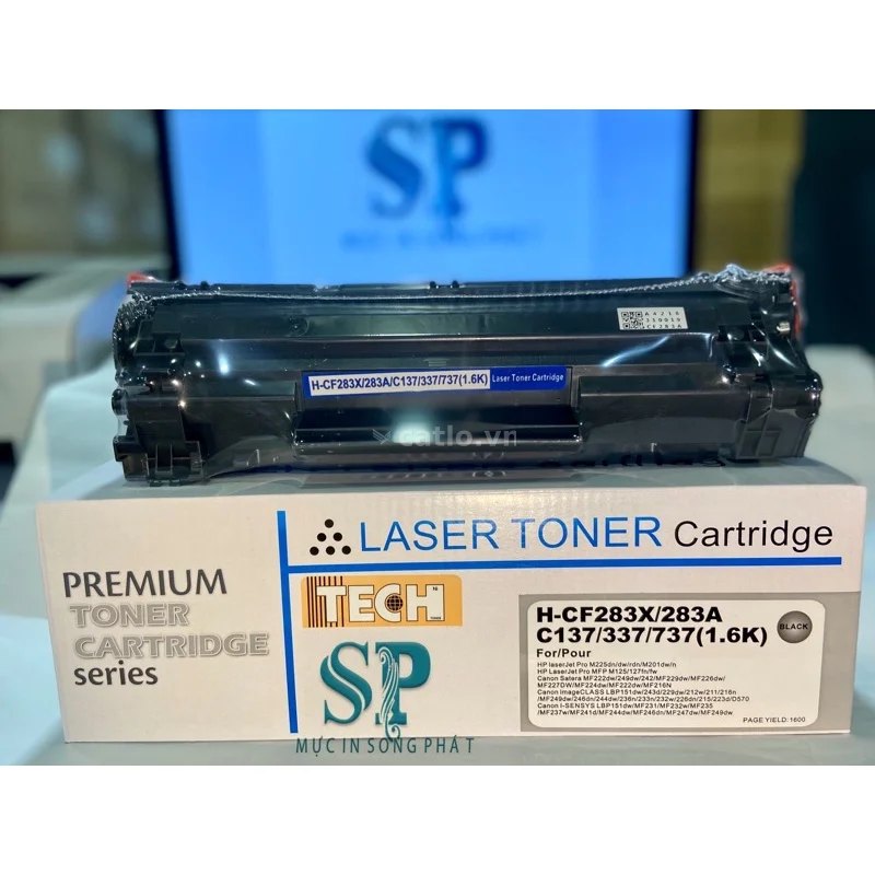 Hộp Cartridge - (Nhập khẩu) PREMIUM - ( màu Xanh)83A/337A HPM127fn (CZ181A)- 283A – ảnh 1