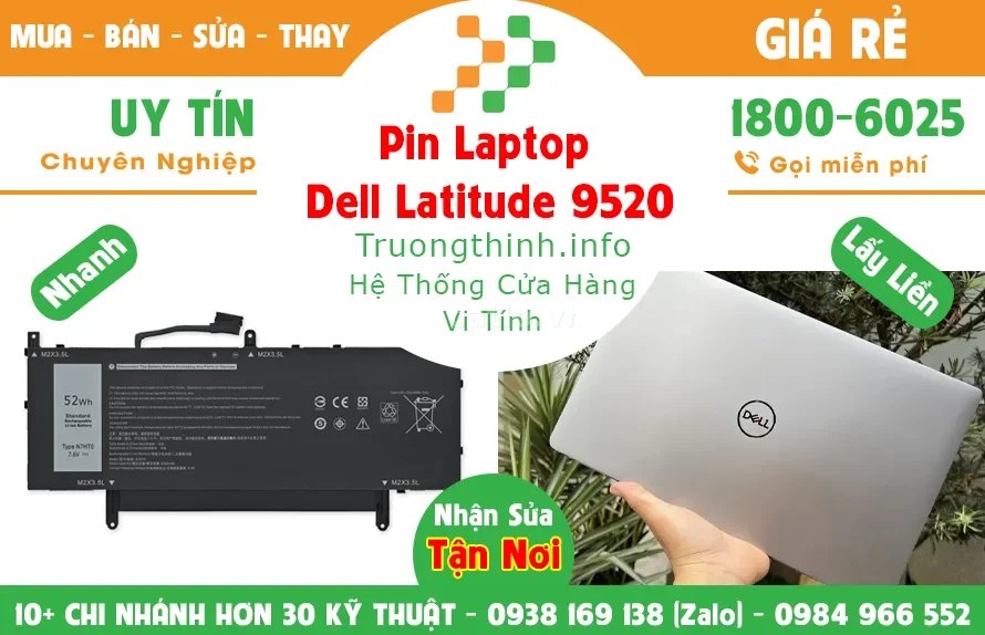 Pin Laptop Dell Latitude 9520 – ảnh 1