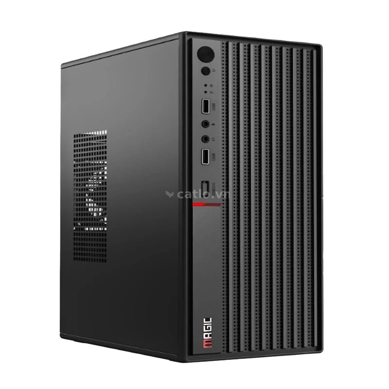 Thùng máy Magic M-09 | M-ATX/ITX, Hỗ trợ GPU 240mm, 4 khe PCI, Đen – ảnh 1