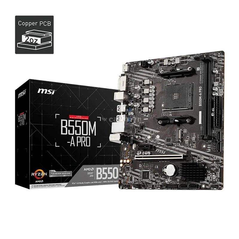 Mainboard MSI B550M-A PRO | AM4, mATX, 2 khe DDR4 – ảnh 1