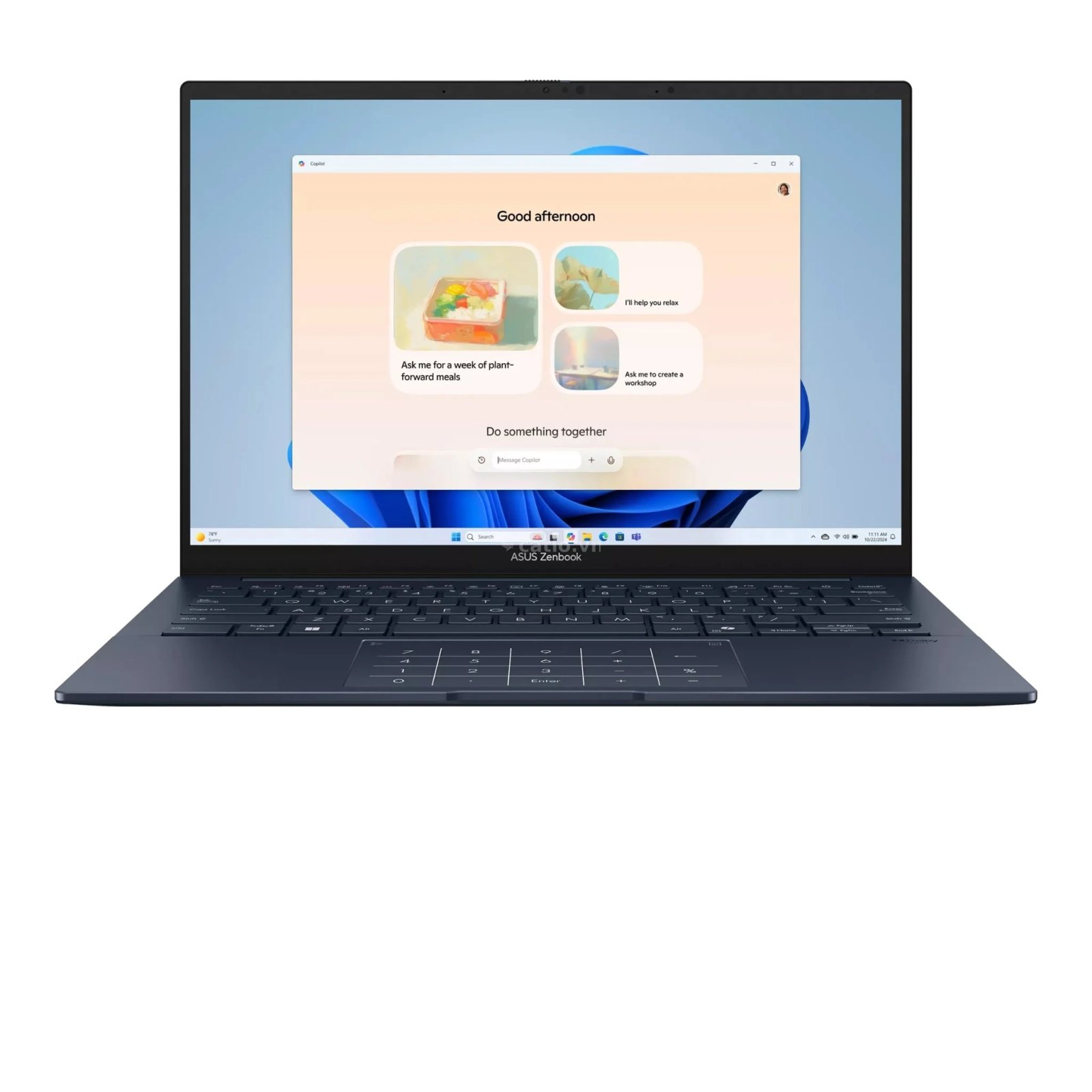 Laptop ASUS Zenbook 14 UX3405CA-ST628W | U5 225H, 16GB DDR5X, SSD 512GB NVMe, 14 inch 3K OLED… – ảnh 1