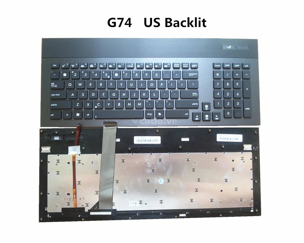 Bàn phím laptop Asus G74, G74J, G74JH, G74S, G74SW, G74SX (full bệ, BH 6 tháng) – ảnh 1