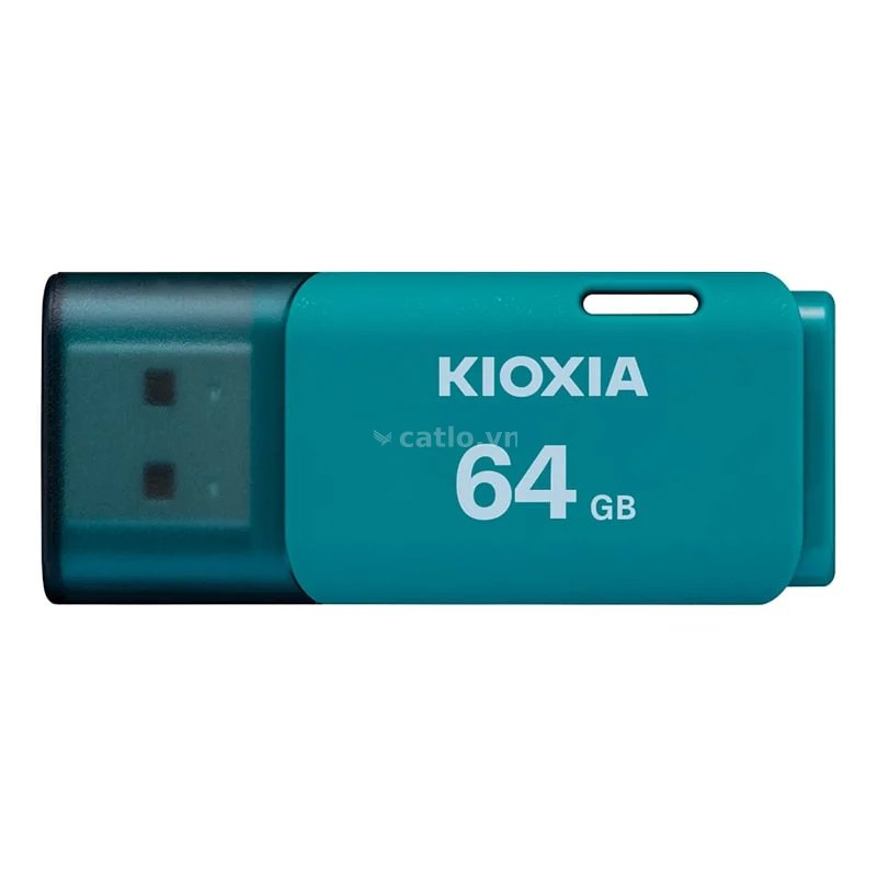 USB Kioxia TransMemory U202 64GB (LU202L064GG4) | USB 2.0, Xanh – ảnh 1