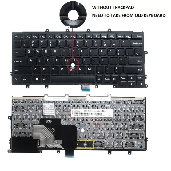 Bàn phím laptop Lenovo Thinkpad X240, X240s, X250, X260, X270 (KO CHUỘT) – ảnh 1