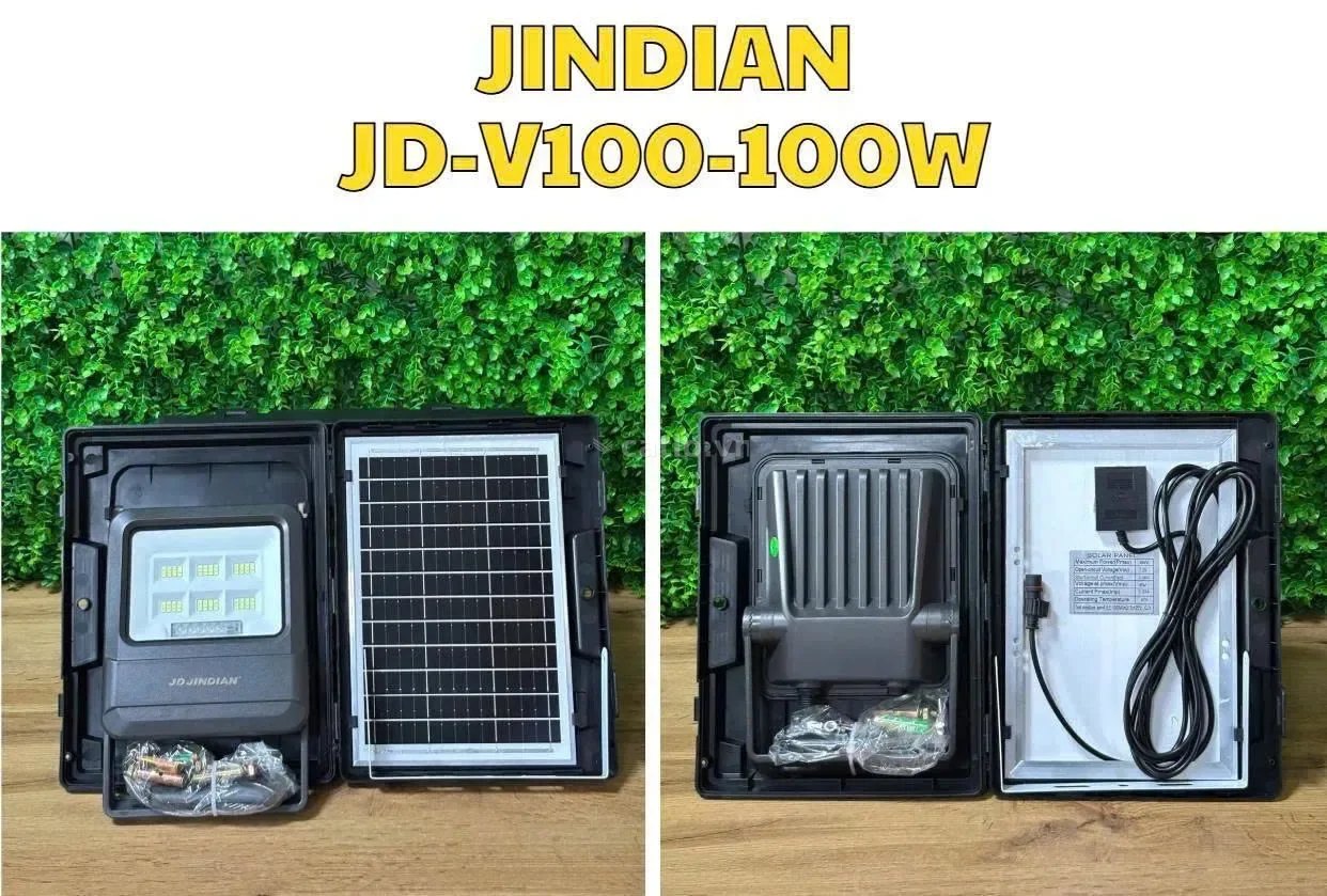 ĐÈN PHA NĂNG LƯỢNG MẶT TRỜI JINDIAN JD-V100 100W – ảnh 1