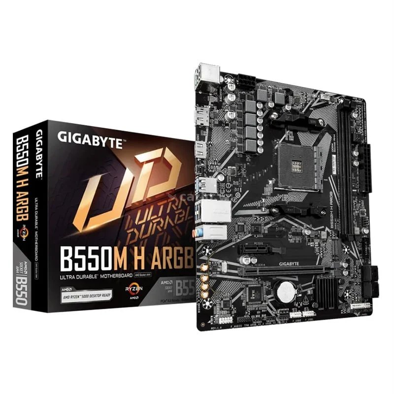 Mainboard Gigabyte B550M H ARGB | AM4, mATX, 2 khe RAM – ảnh 1