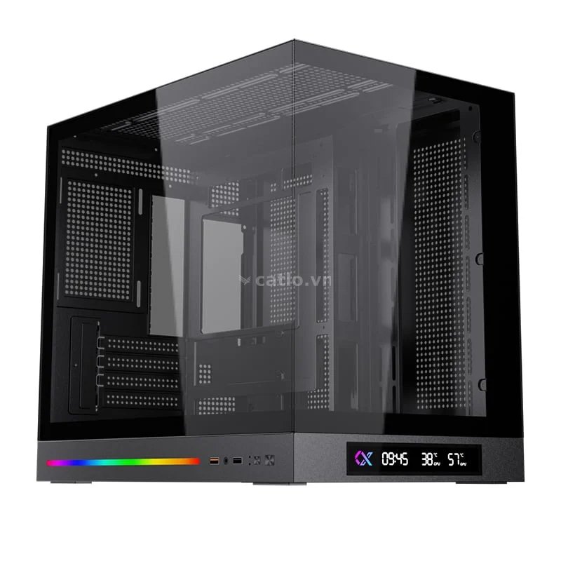Thùng máy Xigmatek Cloud M DGT (EN 49859) | M-ATX/Mini ITX, Không kèm fan, Đen – ảnh 1