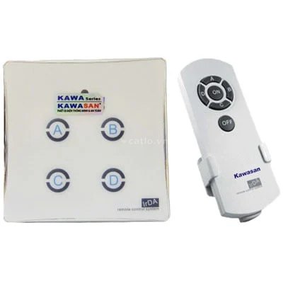 Công tắc điều khiển từ xa 4 nút âm tường Kawa DK04S – ảnh 1