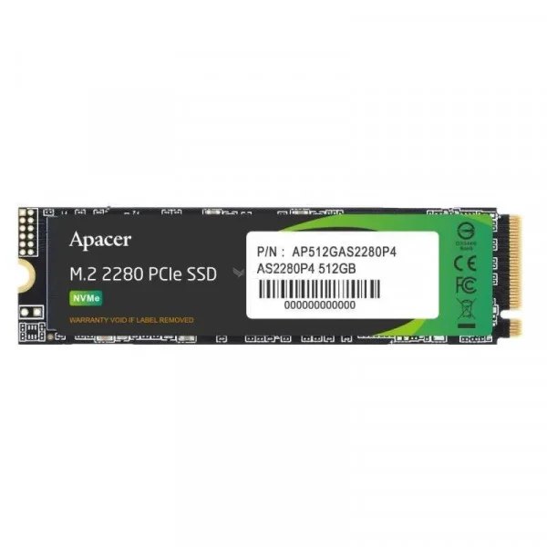 Ổ cứng SSD Apacer AS2280P4 512GB | PCIe Gen3 x4 NVMe, M.2 2280 (AP512GAS2280P4-1) – ảnh 1