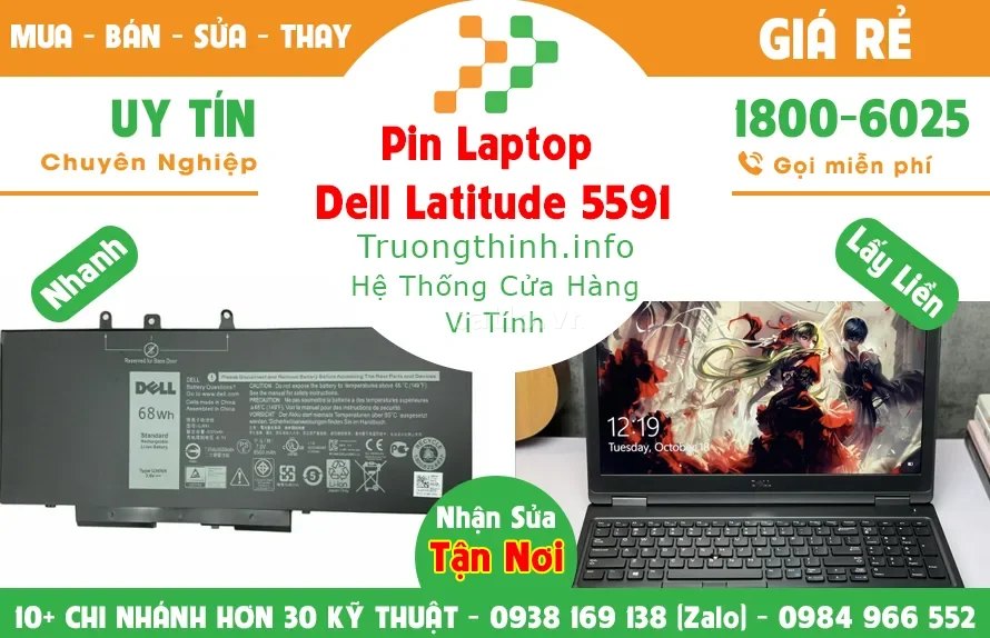 Pin Laptop Dell Latitude 5591 – ảnh 1