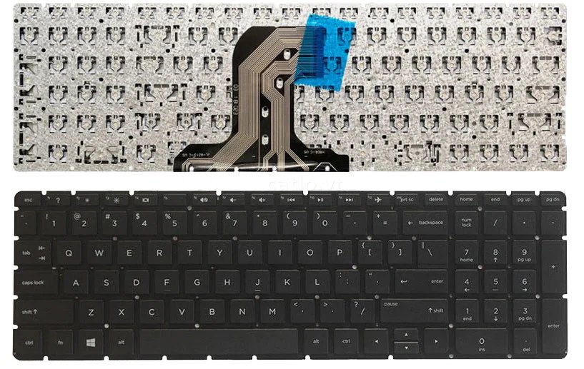 Bàn phím laptop HP 250 G4, 255 G4, 256 G4, Pavilion 15-ac000, 15-af000, 15-ay000, 15-ba000… – ảnh 1