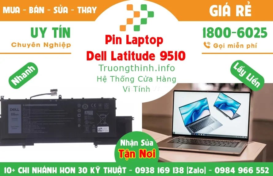 Pin Laptop Dell Latitude 9510 – ảnh 1