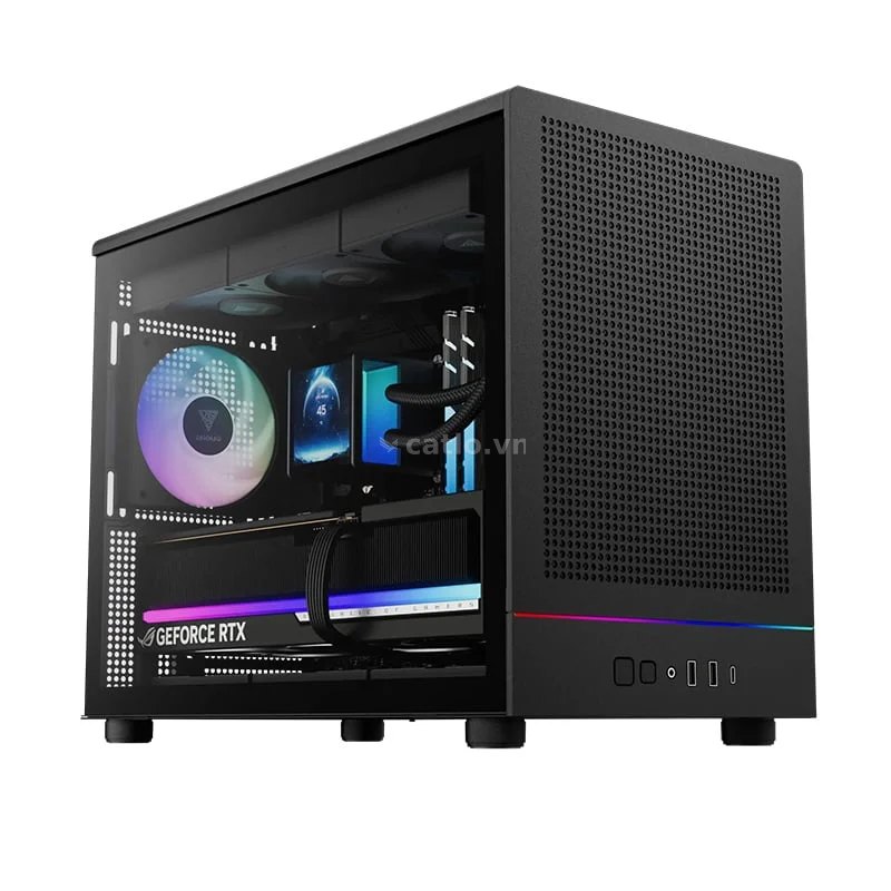 Thùng máy Case Gamdias Athena M4M | M-ATX, Đen – ảnh 1