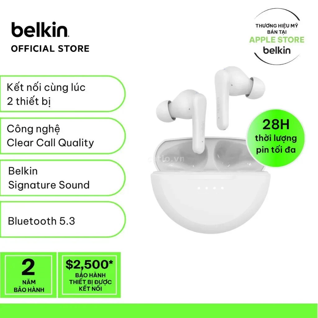 Tai nghe Bluetooth không dây Belkin SoundForm Rhythm – ảnh 1