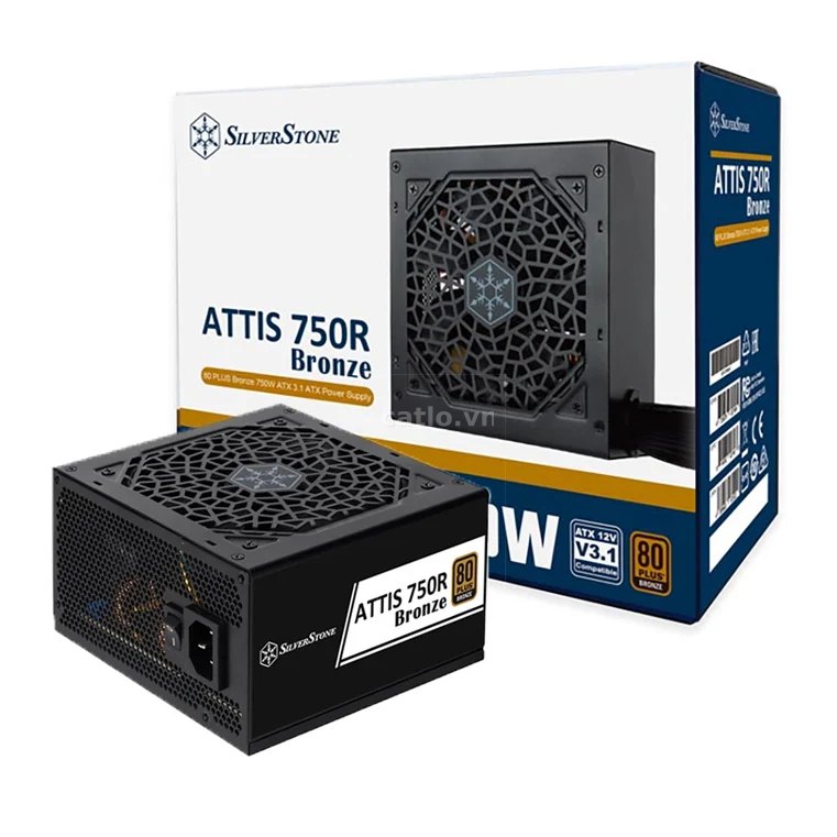 Nguồn máy tính SilverStone Attis 750R 750W 80 Plus Bronze (SST-AT750R-BF) | Non Modular, ATX – ảnh 1