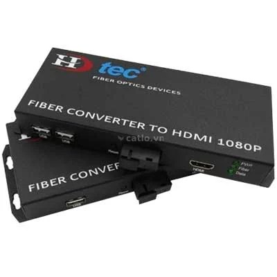 Converter quang HDtec kéo dài HDMI 20km có điều khiển chuột – ảnh 1