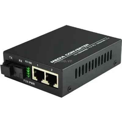 Converter Quang HDtec 2 cổng RJ45 Lan 1G – ảnh 1